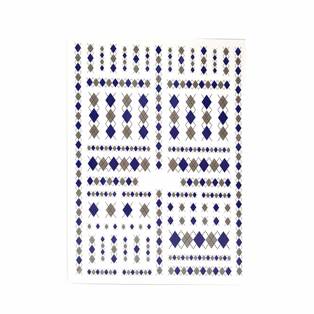 アーガイルチェックネイルシール【全２色】