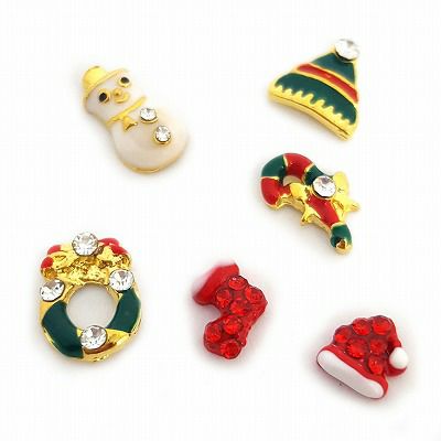 クリスマスパーツ☆6個セット | 【サルルプロジェクト】セルフネイルのお店