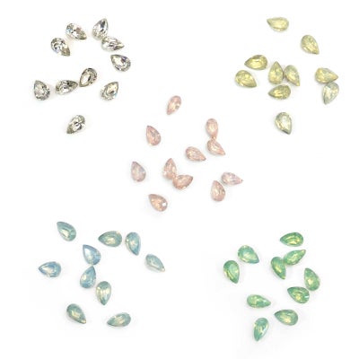 ビジューストーン　ティアドロップ/5カラー