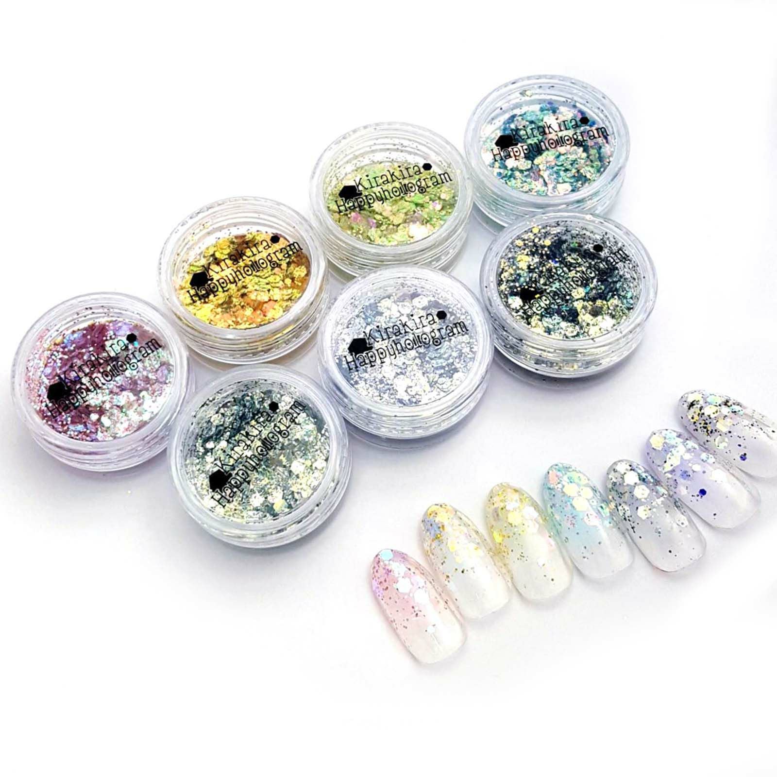 くすみ虹色ホログラム【全7色】*ハピホロシリーズ* | 【サルル