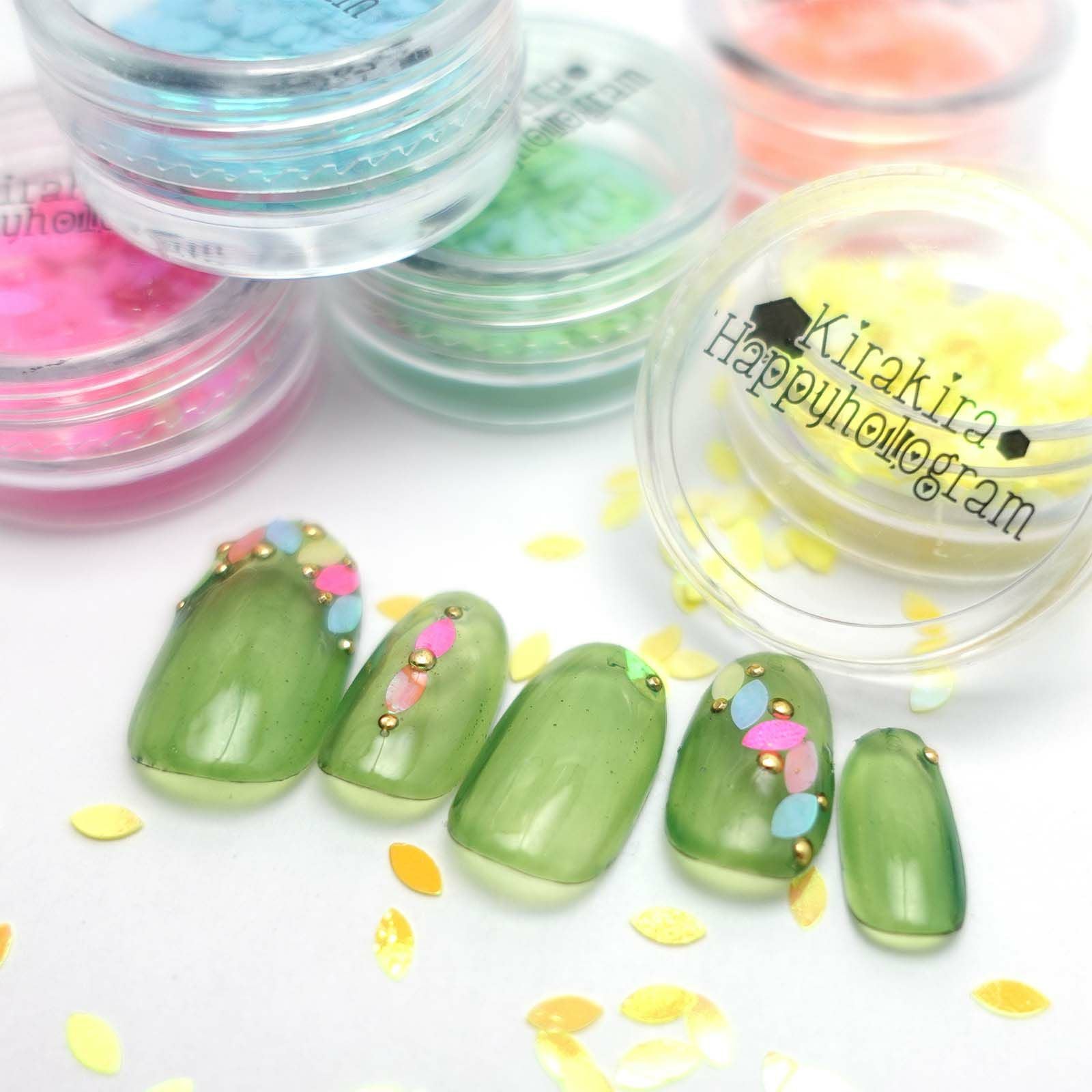 ネオンリーフホログラム【全6色】*ハピホロシリーズ* | 【サルル