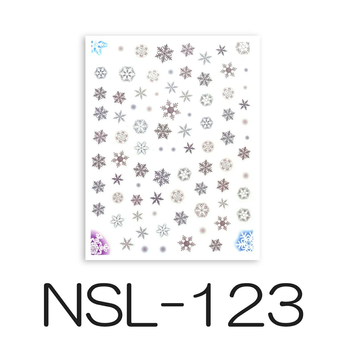 スノーフレークネイルシール【全6種】