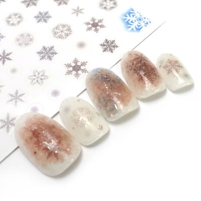 スノーフレークネイルシール【全6種】