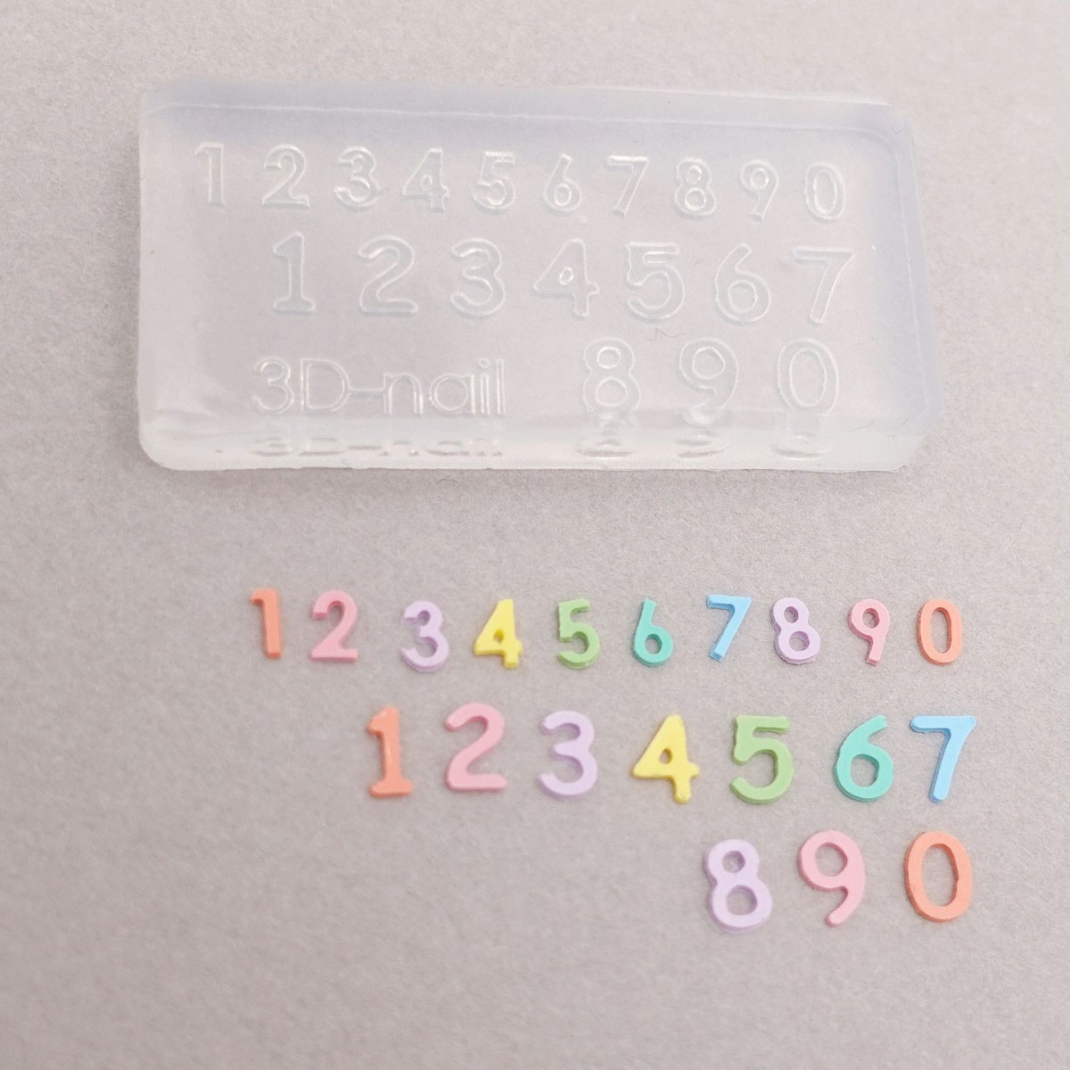 【シリコンモールド】数字モールド