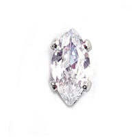 AC828 リングビジューリーフ シルバー