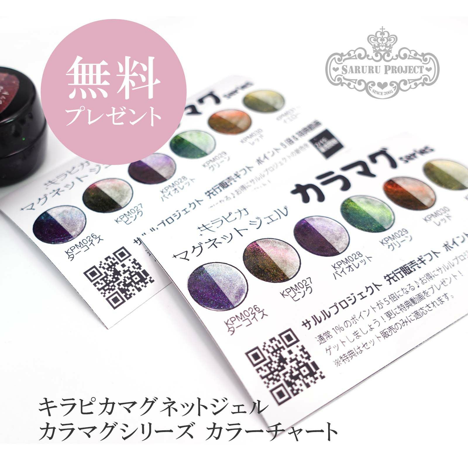 無料】キラピカマグネットジェル カラマグシリーズ カラーチャート