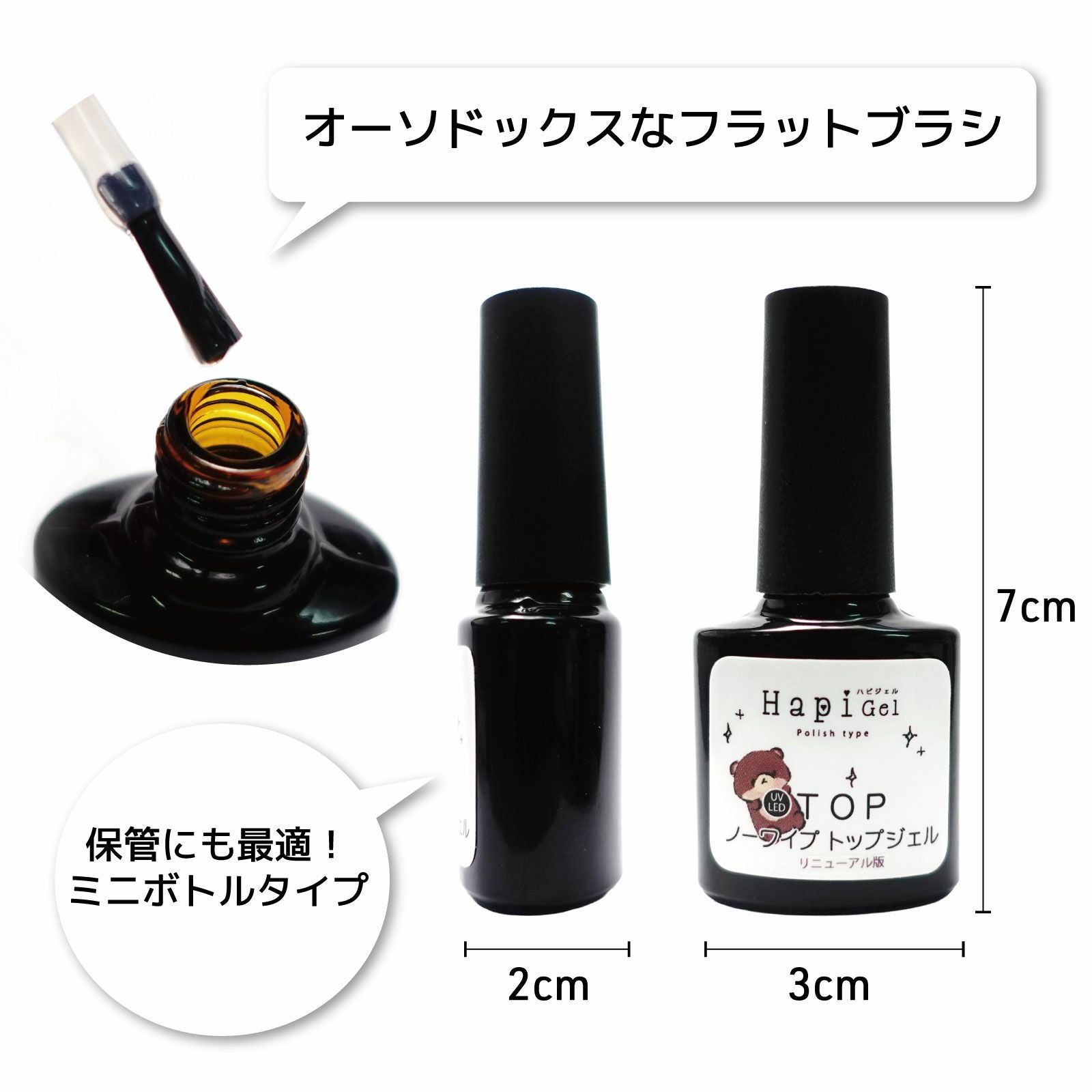 ポリッシュタイプ【リニューアル版トップジェル】[ノンワイプ