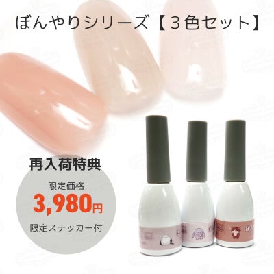  新作！2023A/W ポリッシュタイプジェル【ぼんやりシリーズ全３色セット】テキスト付！