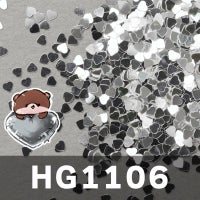 1mmハートホログラムミックス＆ワンカラー【全16色】 *ハピホロシリーズ*