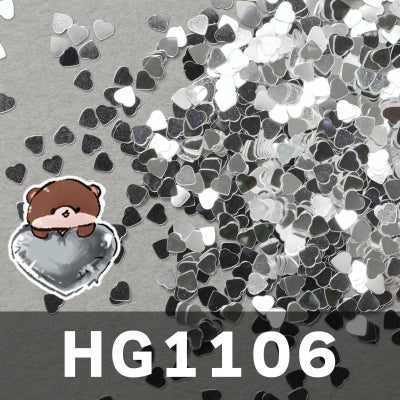 1mmハートホログラムミックス＆ワンカラー【全16色】 *ハピホロシリーズ*