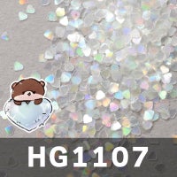 1mmハートホログラムミックス＆ワンカラー【全16色】 *ハピホロシリーズ*