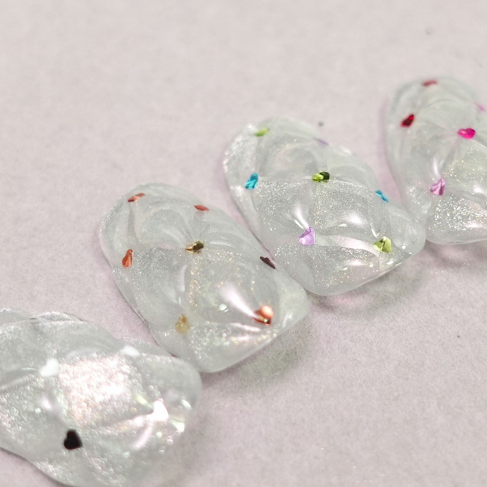 1mmハートホログラムワンカラー【全12色セット】 *ハピホロシリーズ