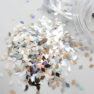 キラキラなひし型ホログラム★シャンパン★*ハピホロシリーズ*