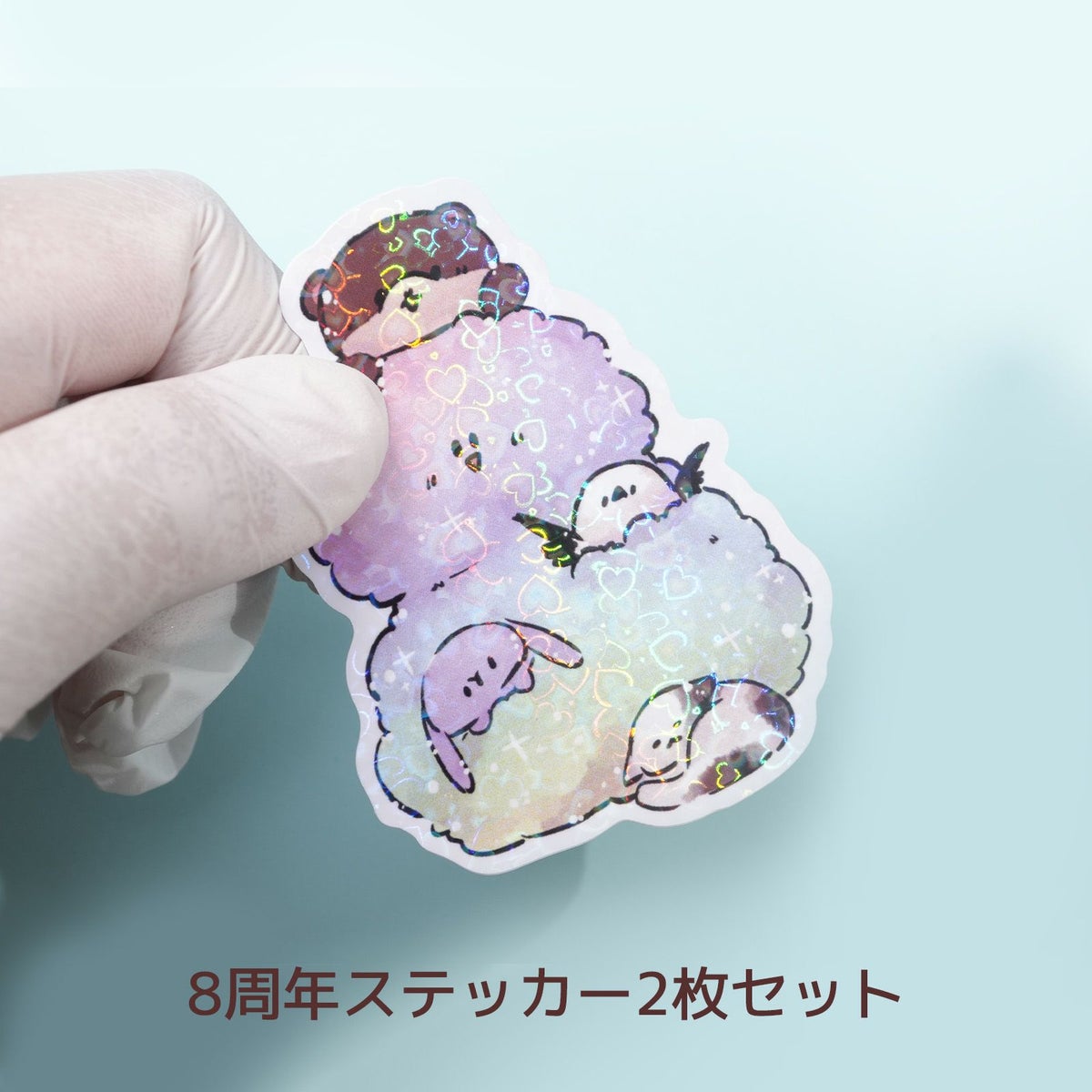 キラキラステッカー(2枚セット)