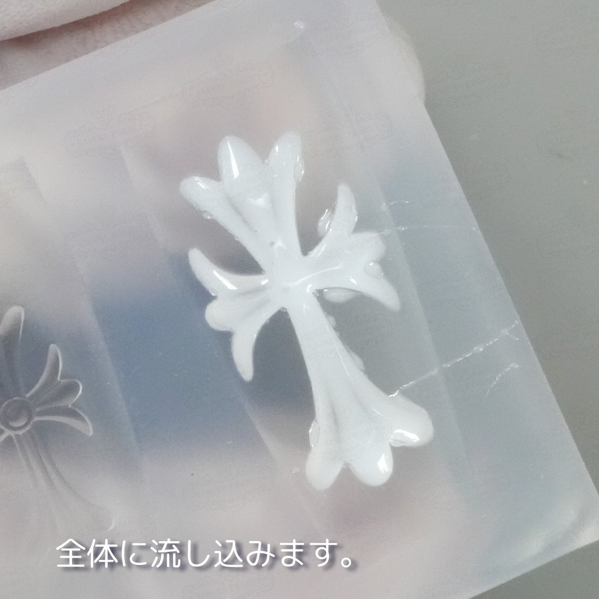 > 【シリコンモールド】クロスモチーフモールド[A2-14]
